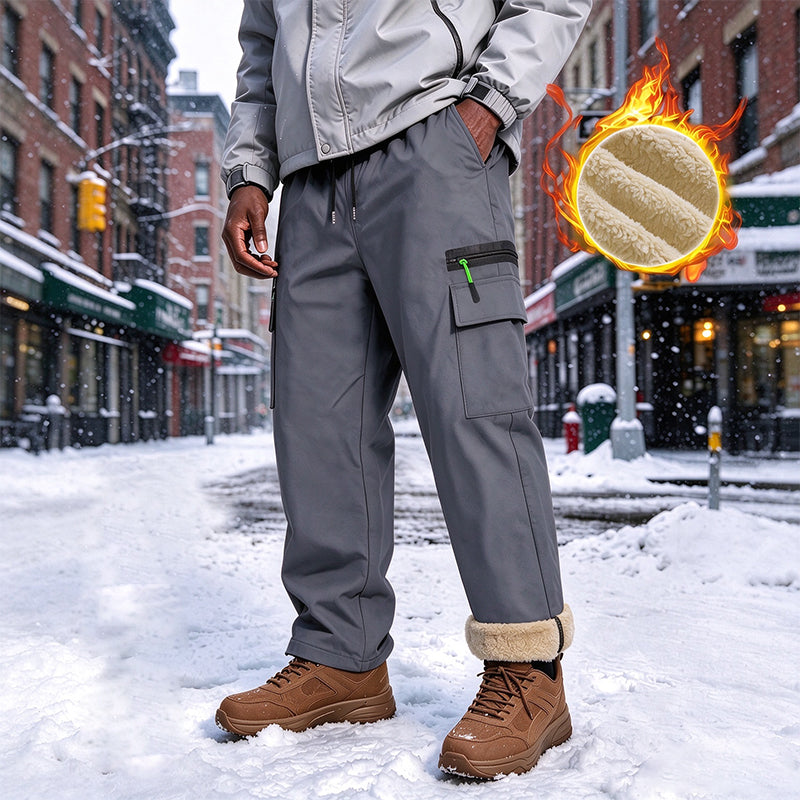 Pantalones de invierno cortavientos para hombre