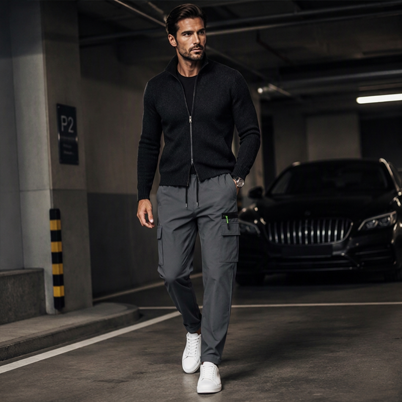 Pantalones de invierno cortavientos para hombre