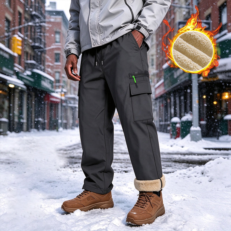 Pantalones de invierno cortavientos para hombre