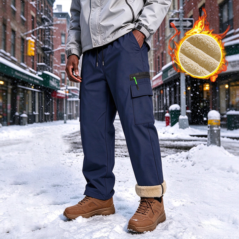 Pantalones de invierno cortavientos para hombre