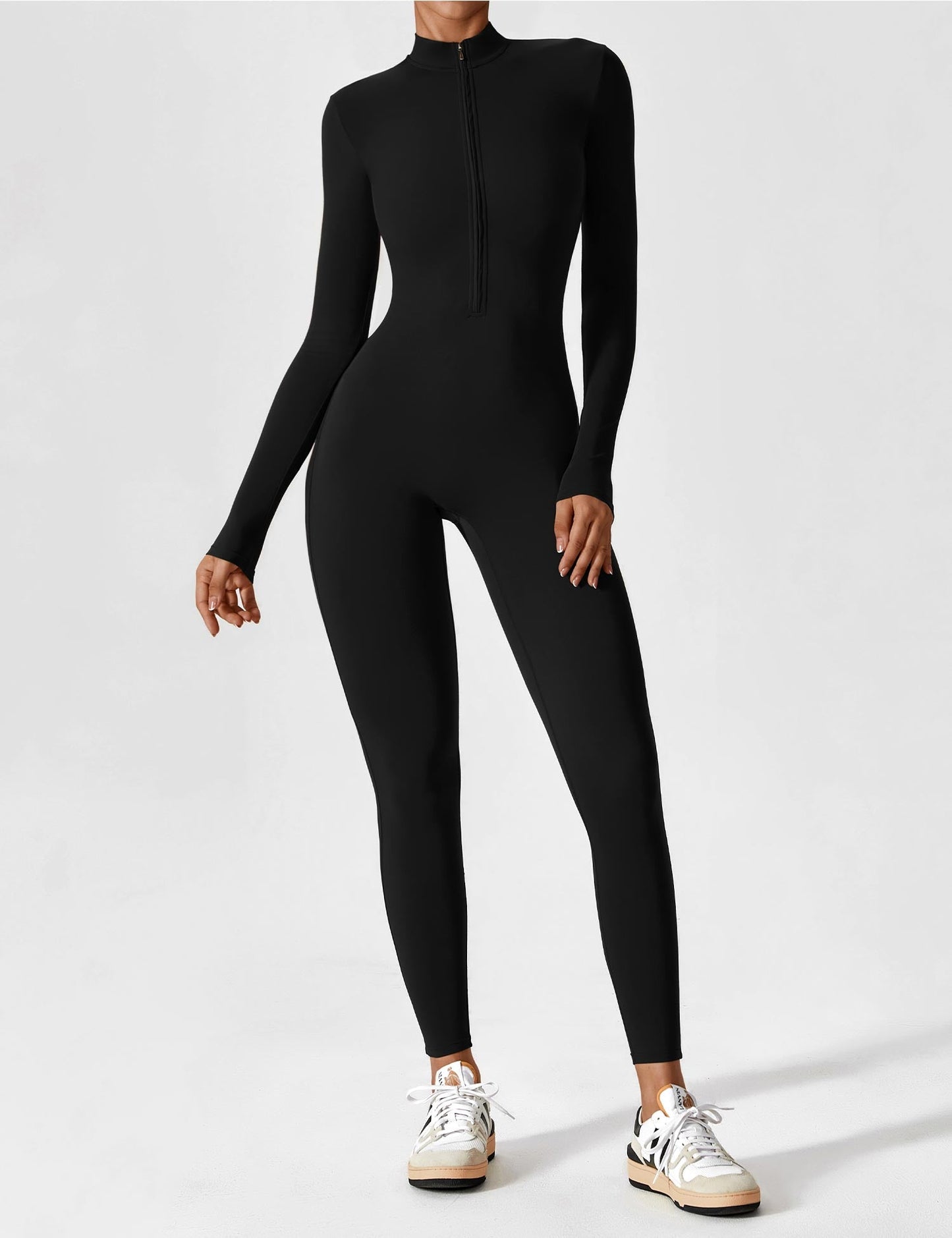 Yeoreo Longsleeve Reißverschluss Jumpsuit
