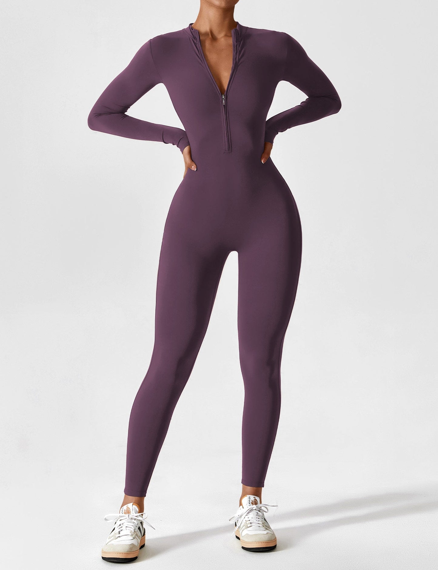 Yeoreo Longsleeve Reißverschluss Jumpsuit