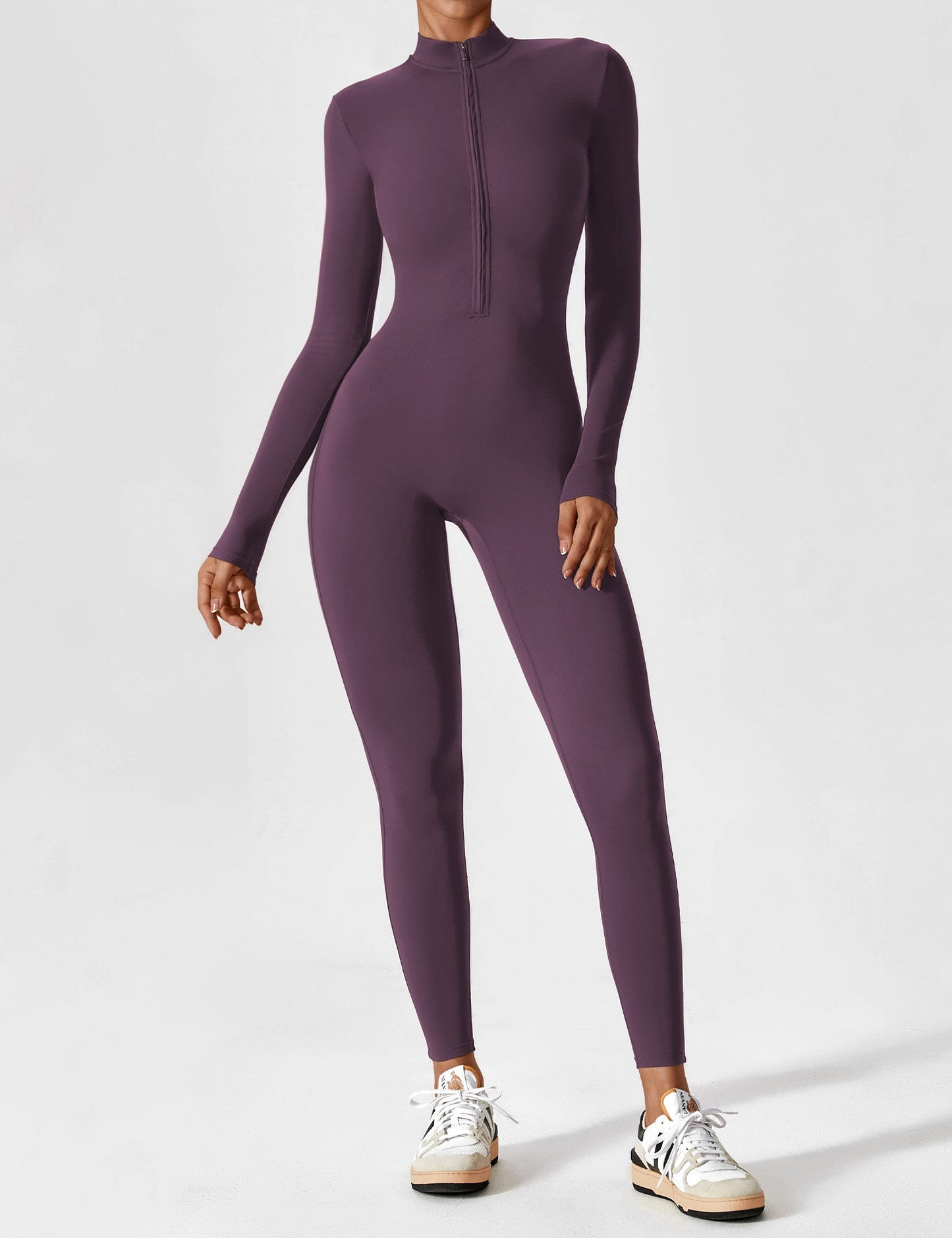 Yeoreo Longsleeve Reißverschluss Jumpsuit