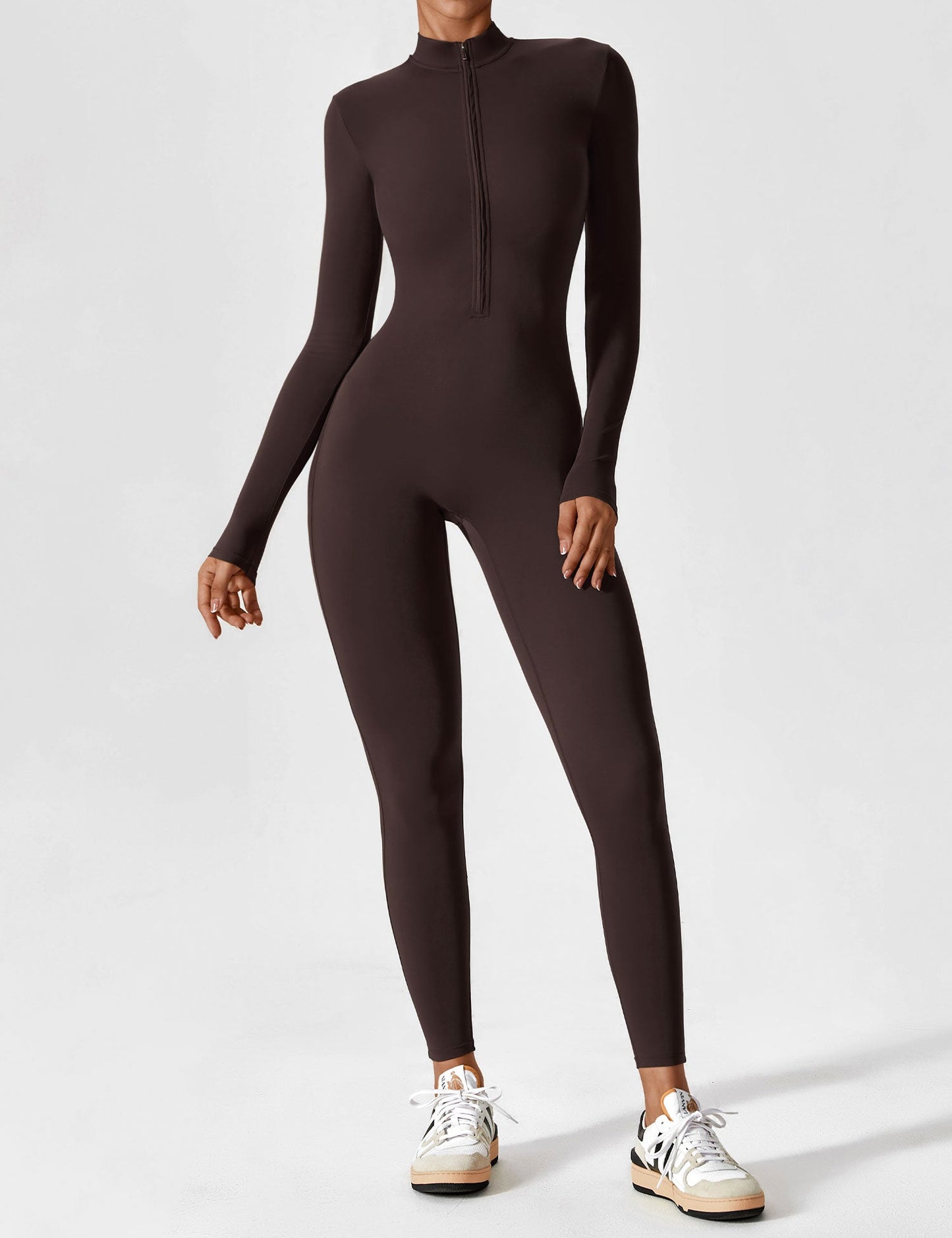 Yeoreo Longsleeve Reißverschluss Jumpsuit