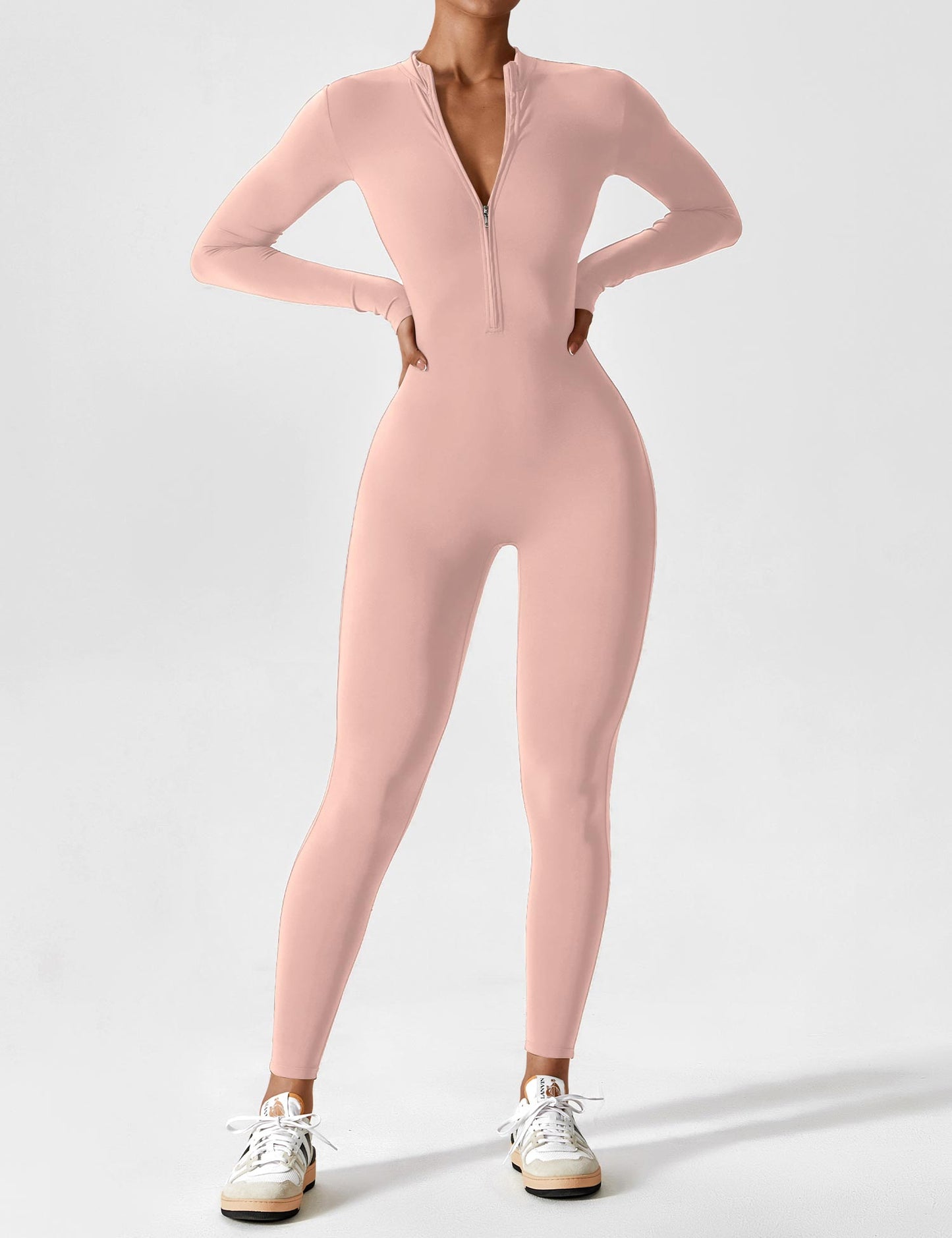 Yeoreo Longsleeve Reißverschluss Jumpsuit