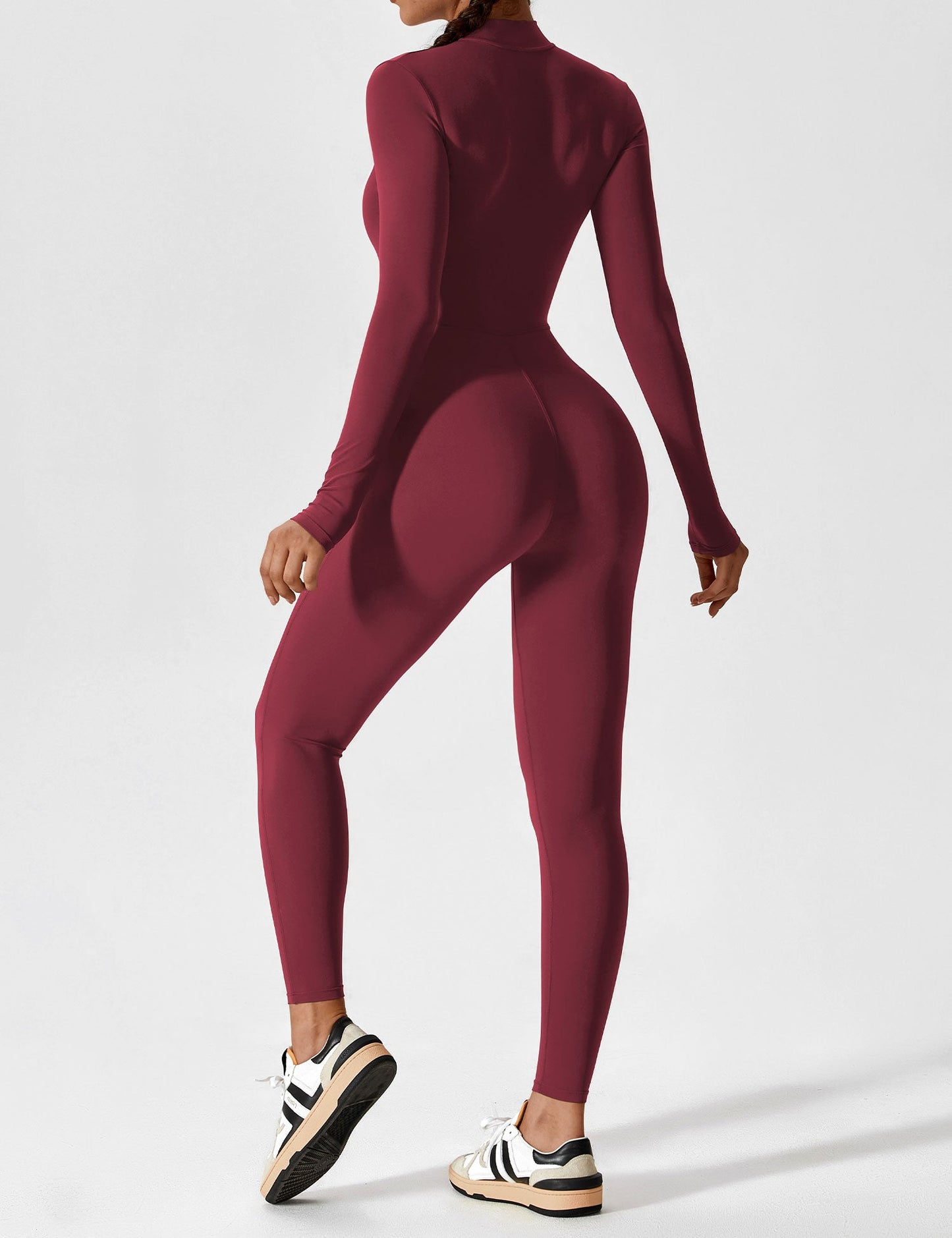 Yeoreo Longsleeve Reißverschluss Jumpsuit