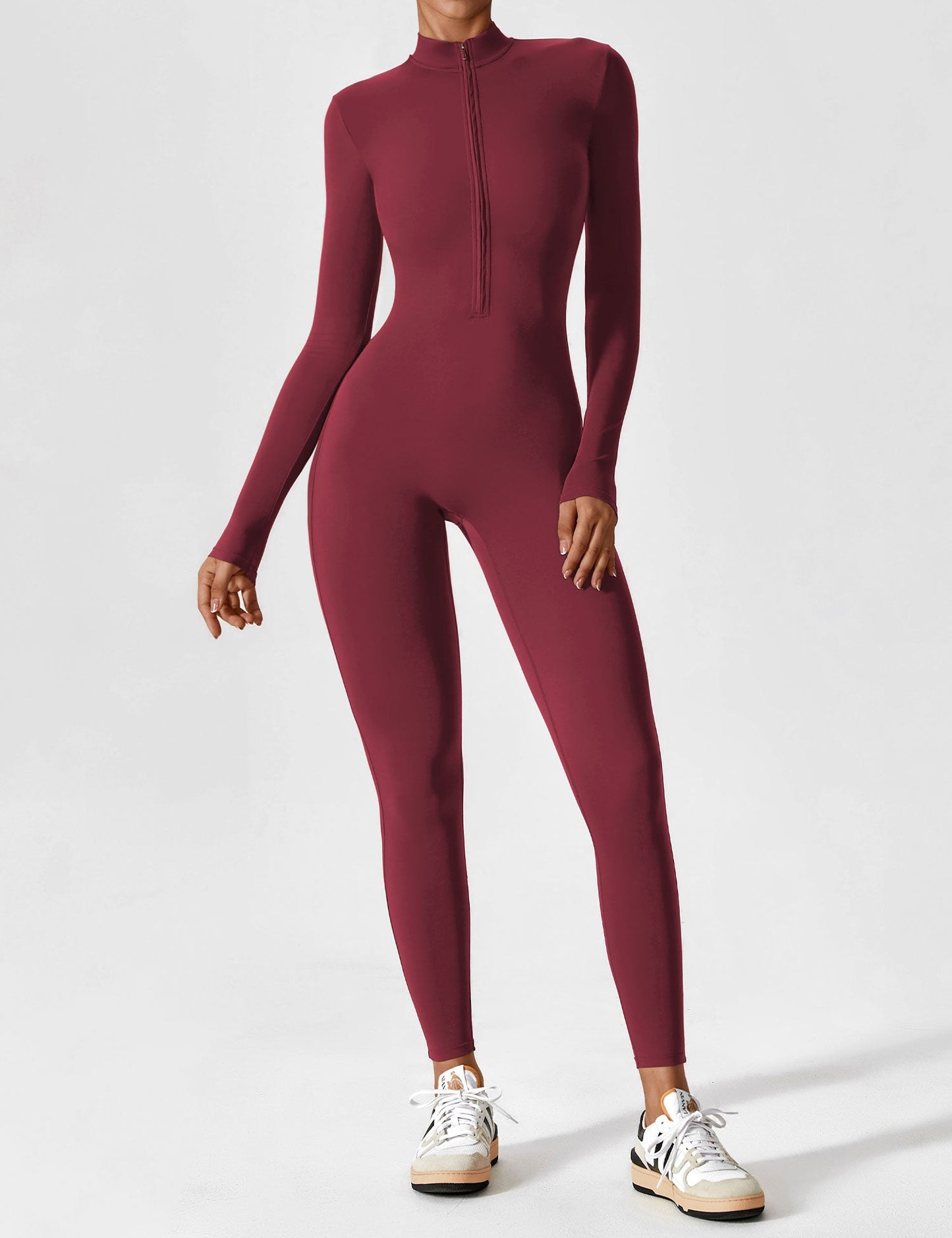 Yeoreo Longsleeve Reißverschluss Jumpsuit