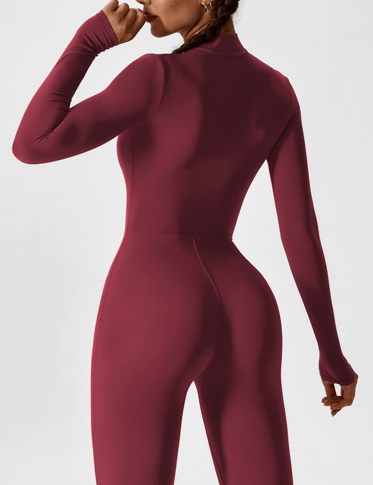 Yeoreo Longsleeve Reißverschluss Jumpsuit