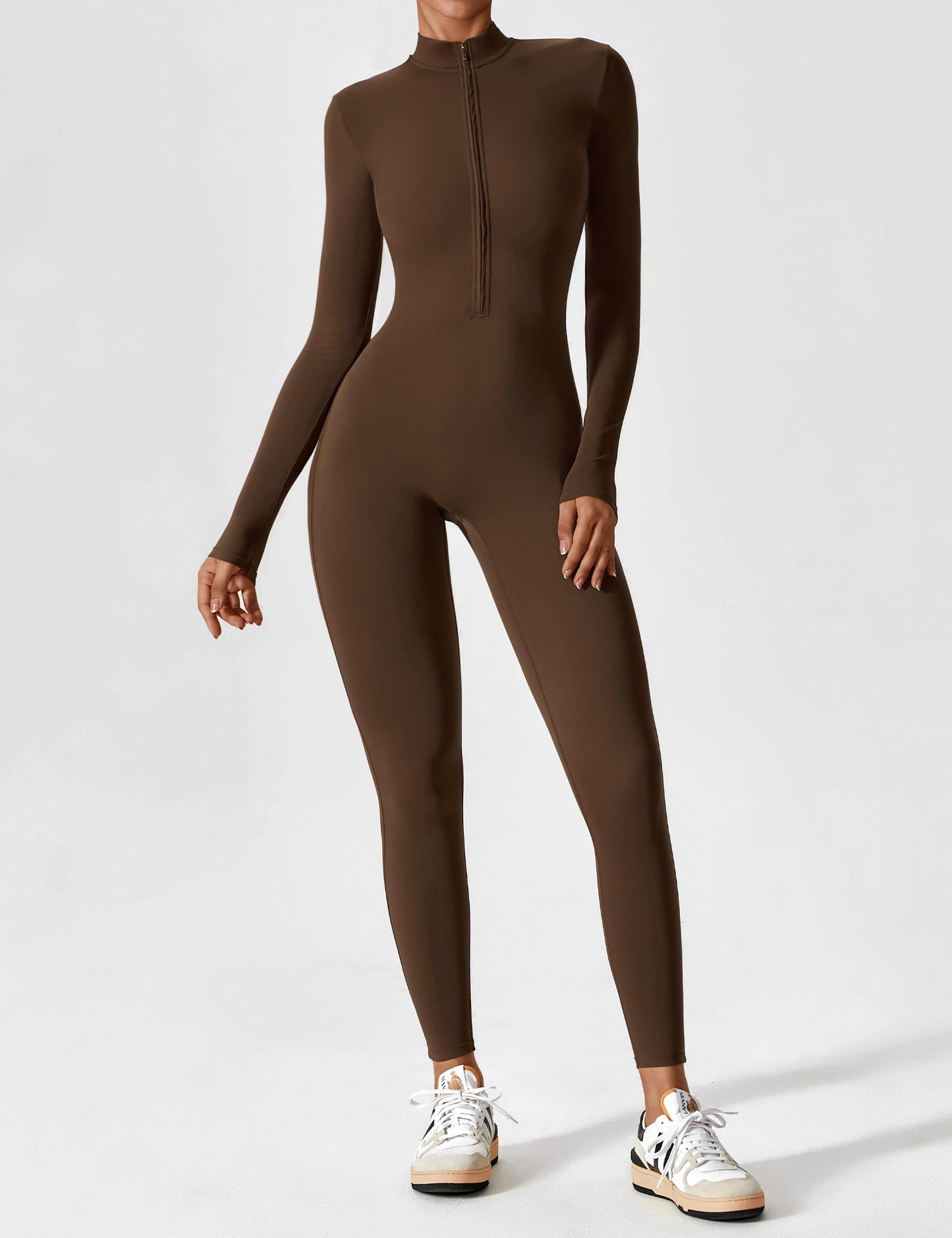 Yeoreo Longsleeve Reißverschluss Jumpsuit