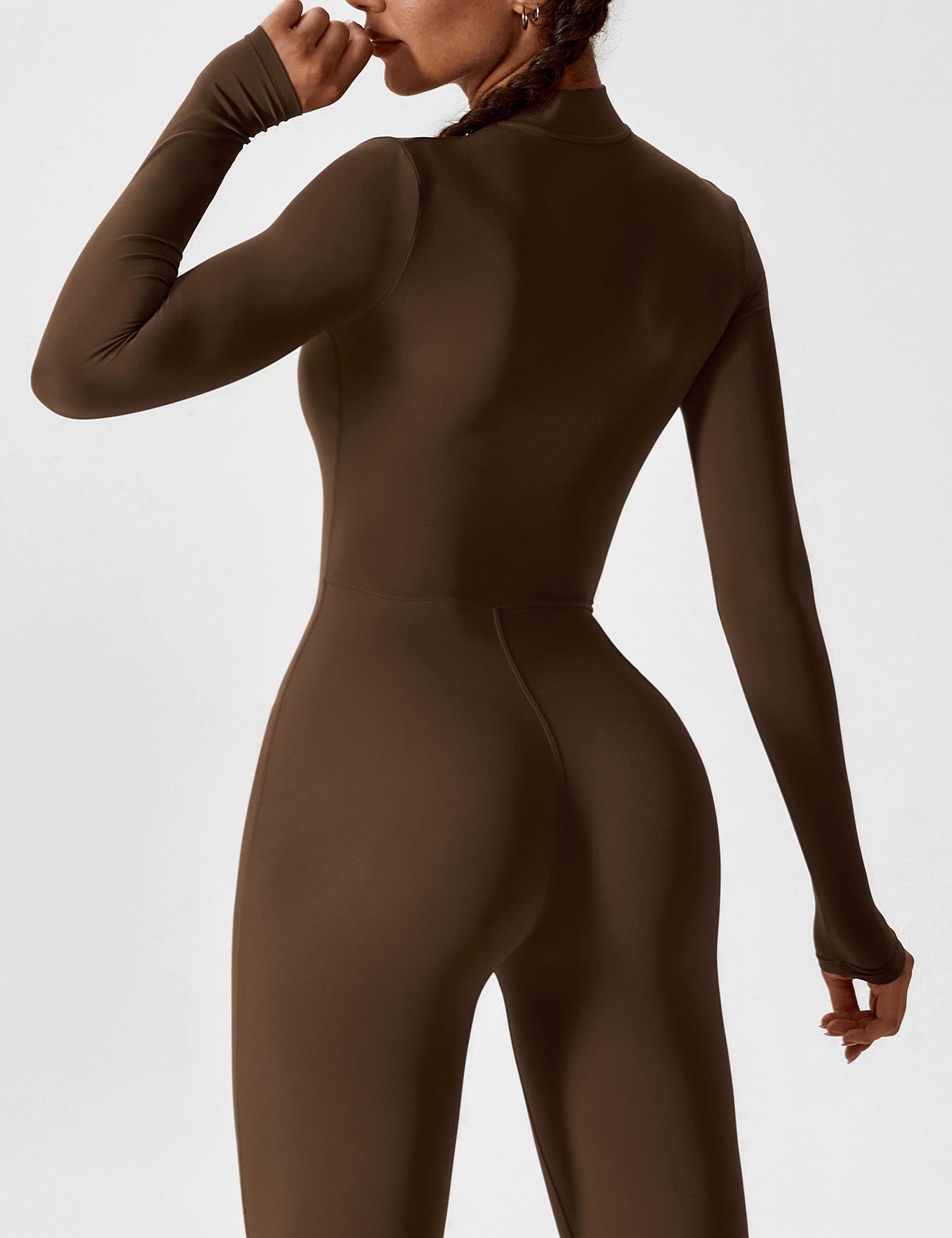 Yeoreo Longsleeve Reißverschluss Jumpsuit