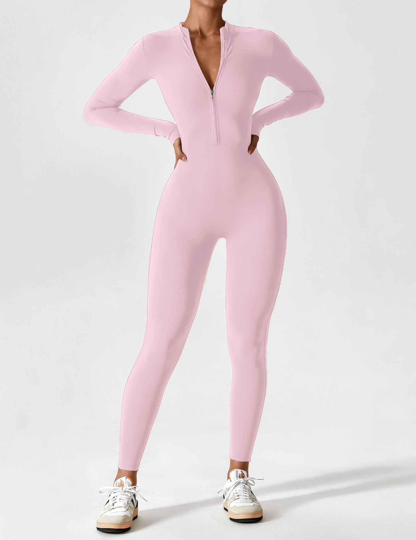Yeoreo Longsleeve Reißverschluss Jumpsuit