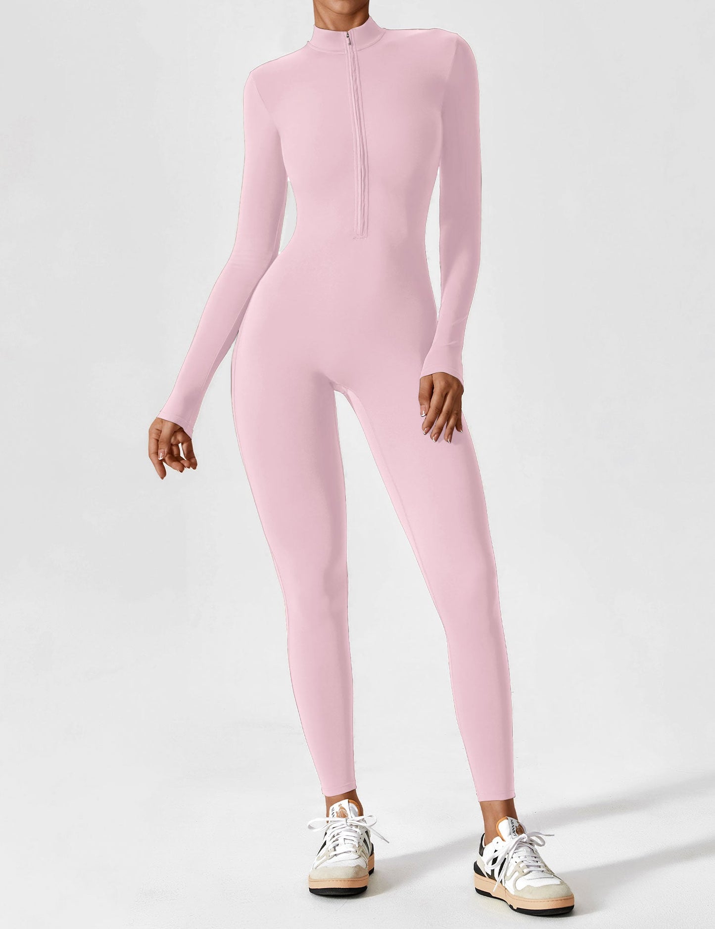 Yeoreo Longsleeve Reißverschluss Jumpsuit