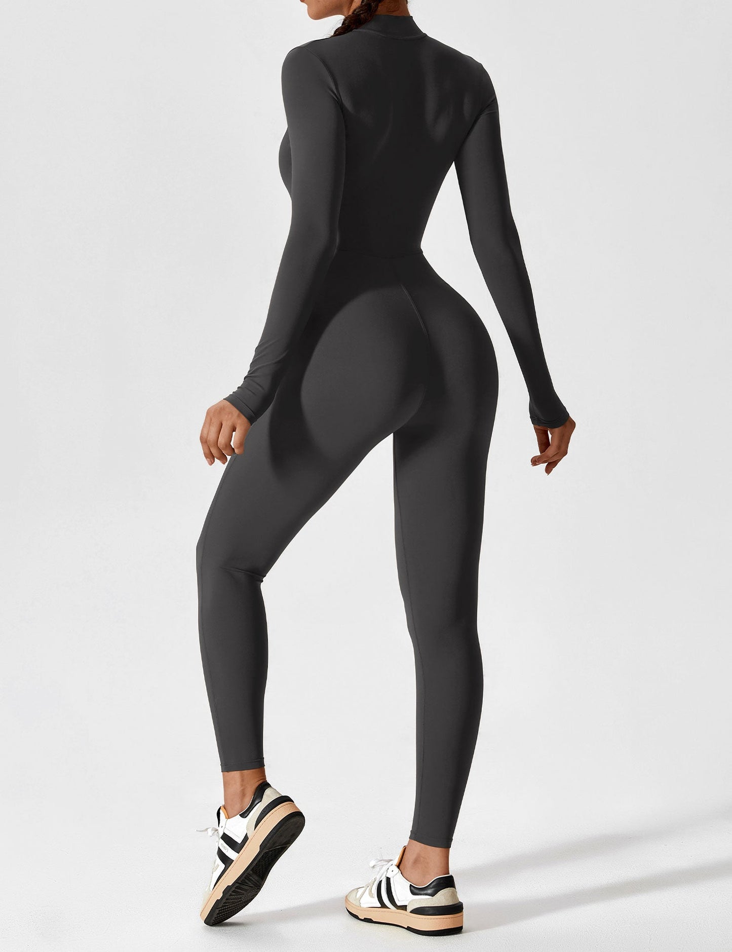Yeoreo Longsleeve Reißverschluss Jumpsuit