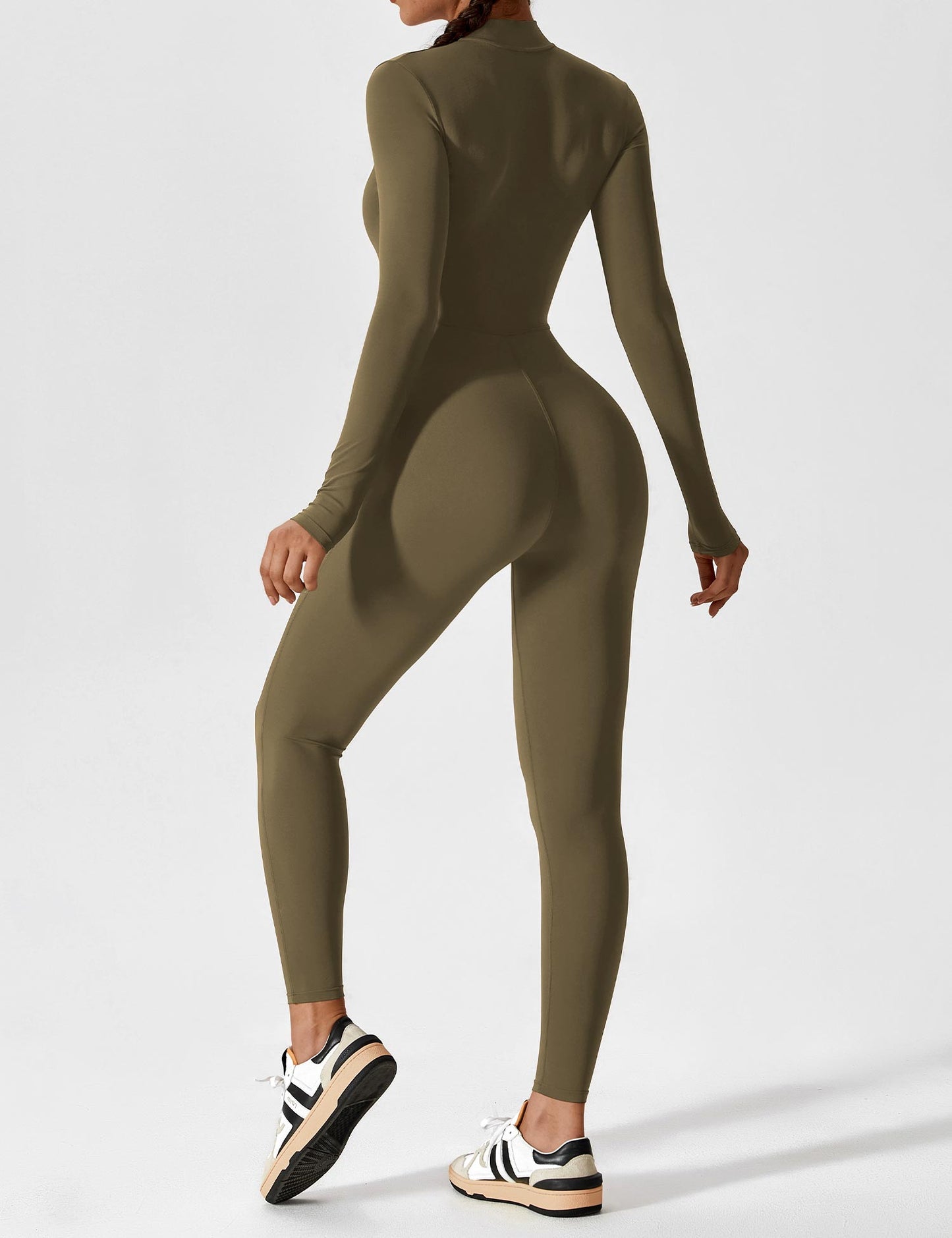 Yeoreo Longsleeve Reißverschluss Jumpsuit