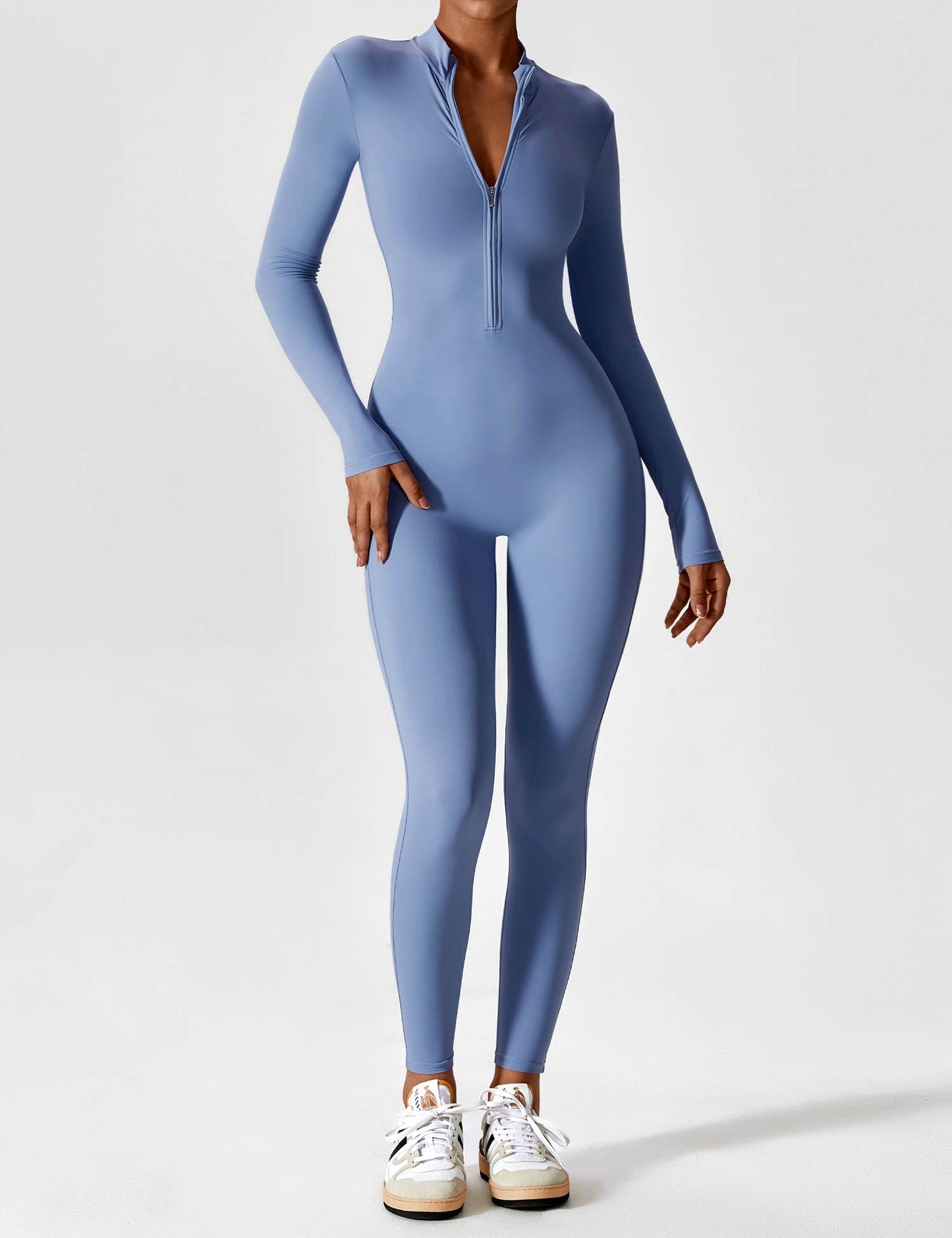 Yeoreo Longsleeve Reißverschluss Jumpsuit