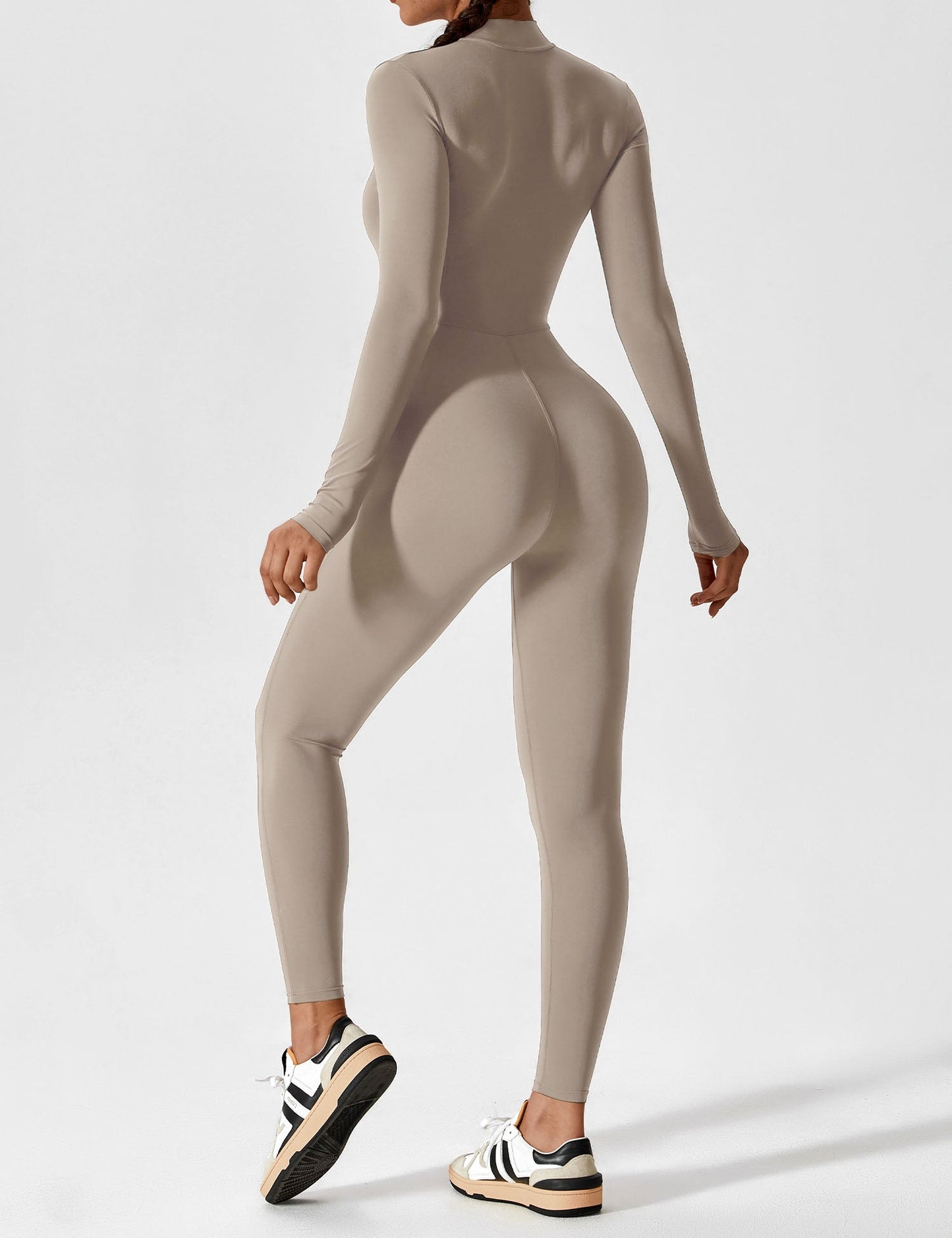 Yeoreo Longsleeve Reißverschluss Jumpsuit