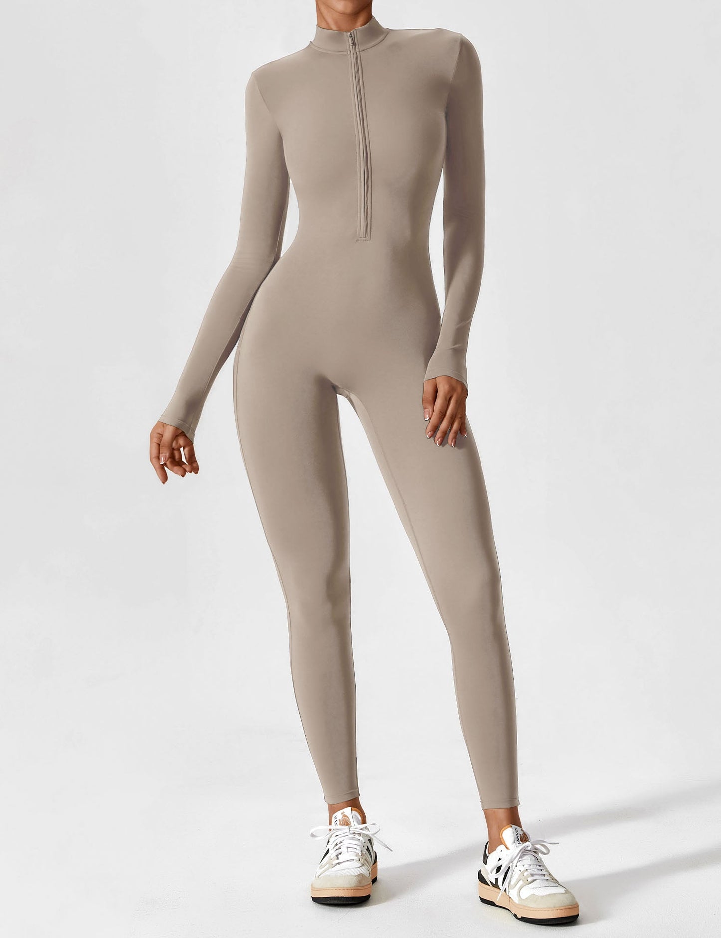 Yeoreo Longsleeve Reißverschluss Jumpsuit