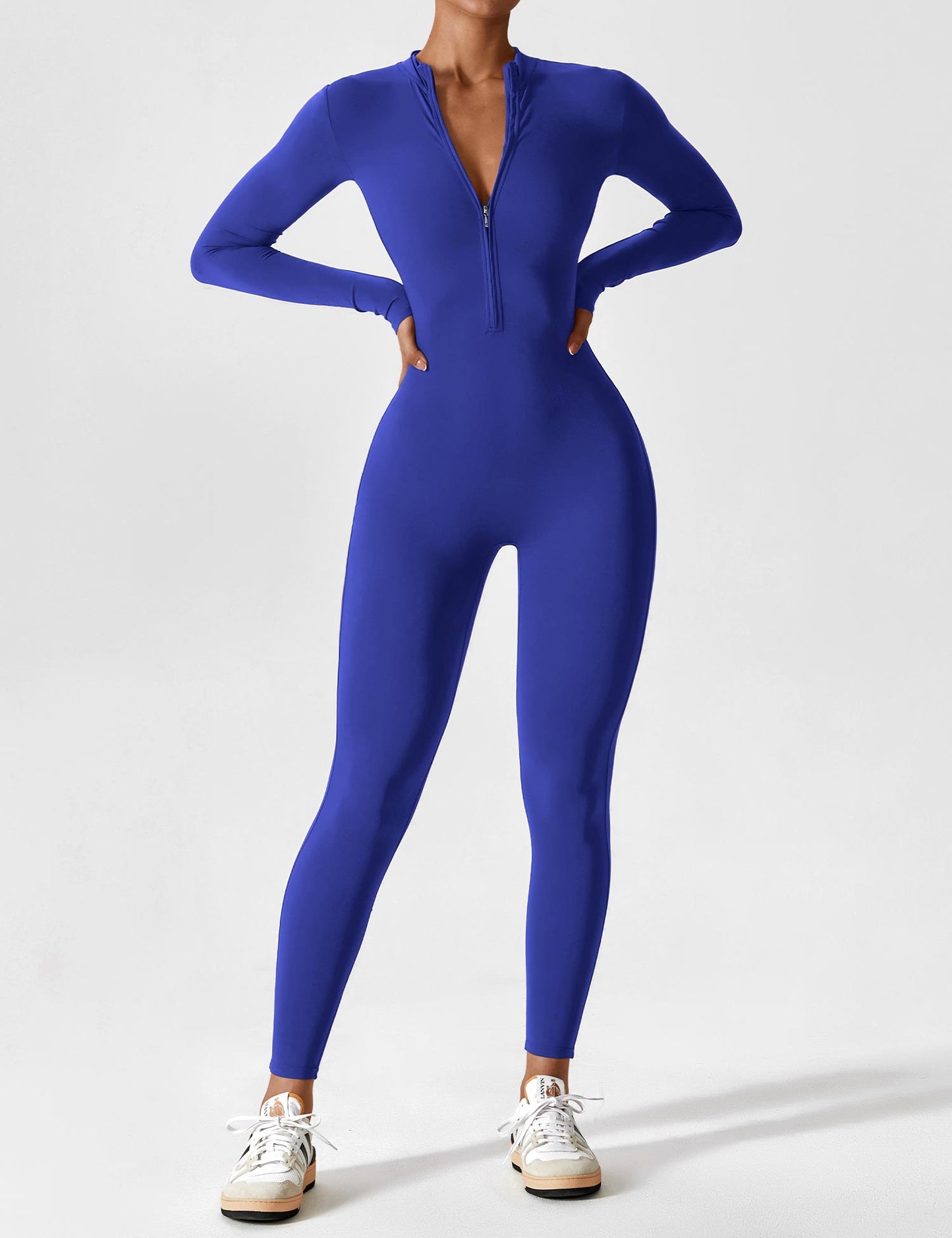 Yeoreo Longsleeve Reißverschluss Jumpsuit