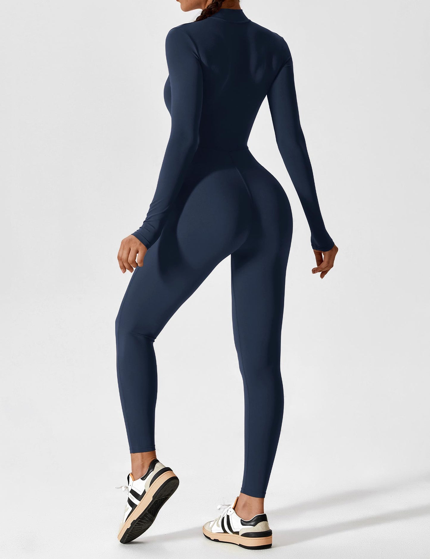 Yeoreo Longsleeve Reißverschluss Jumpsuit