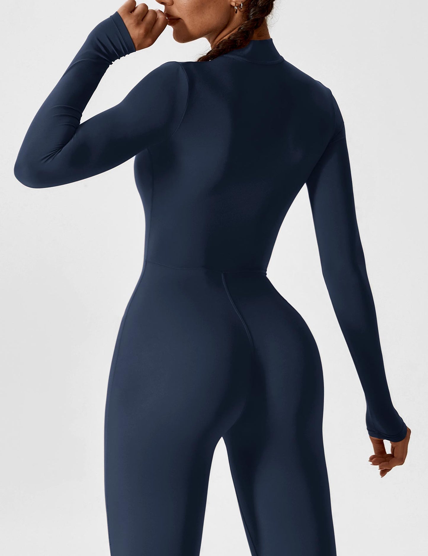 Yeoreo Longsleeve Reißverschluss Jumpsuit