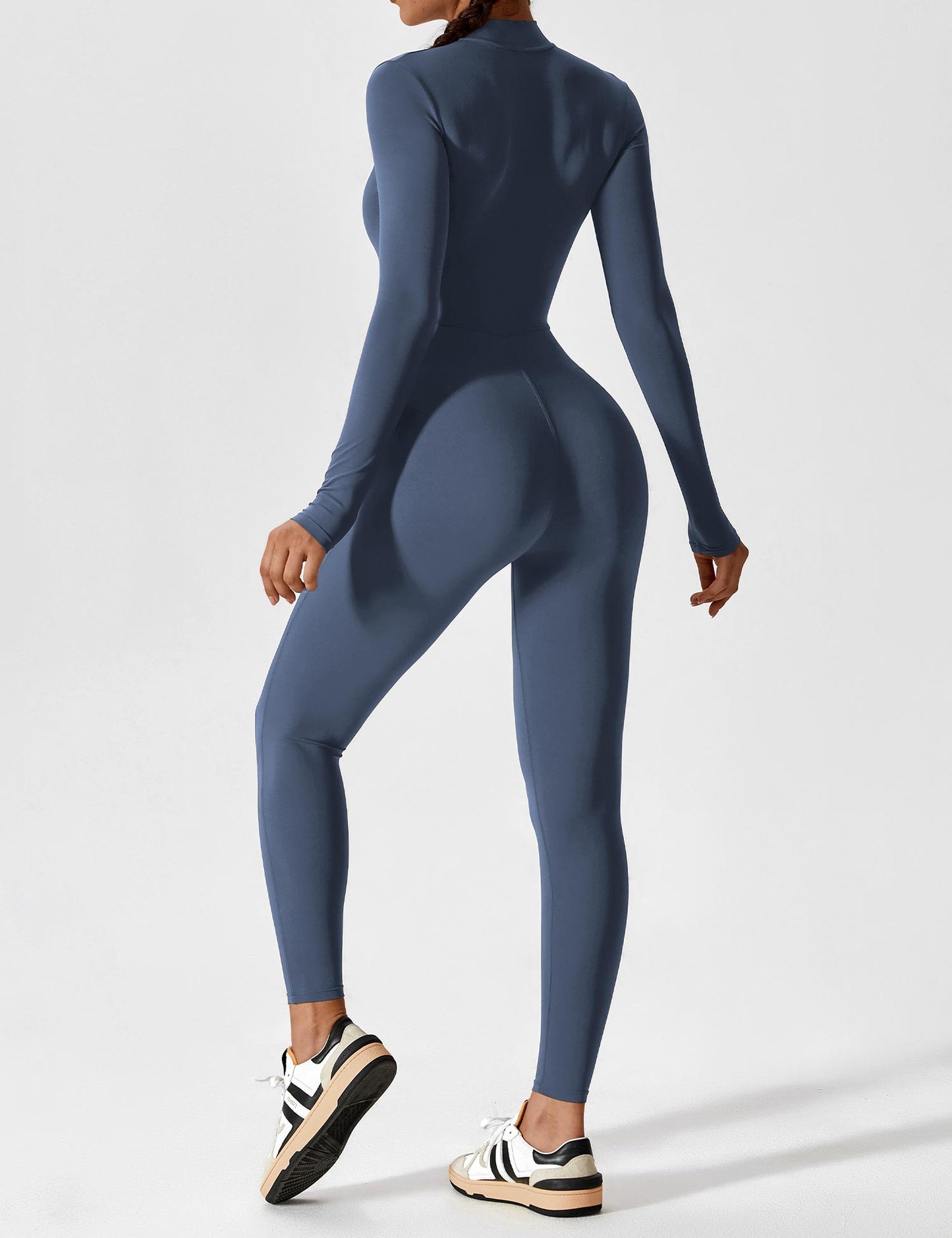 Yeoreo Longsleeve Reißverschluss Jumpsuit
