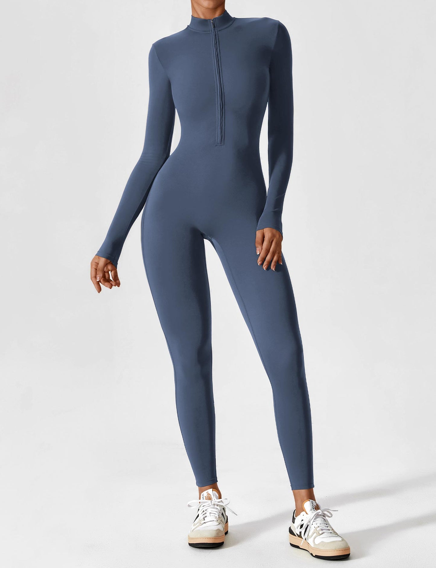 Yeoreo Longsleeve Reißverschluss Jumpsuit