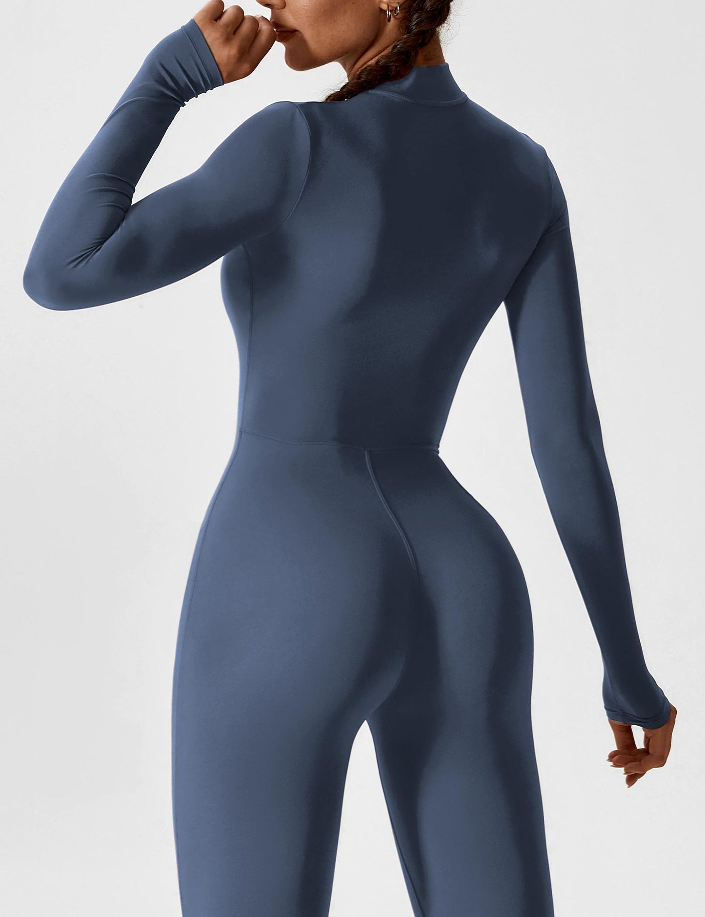 Yeoreo Longsleeve Reißverschluss Jumpsuit