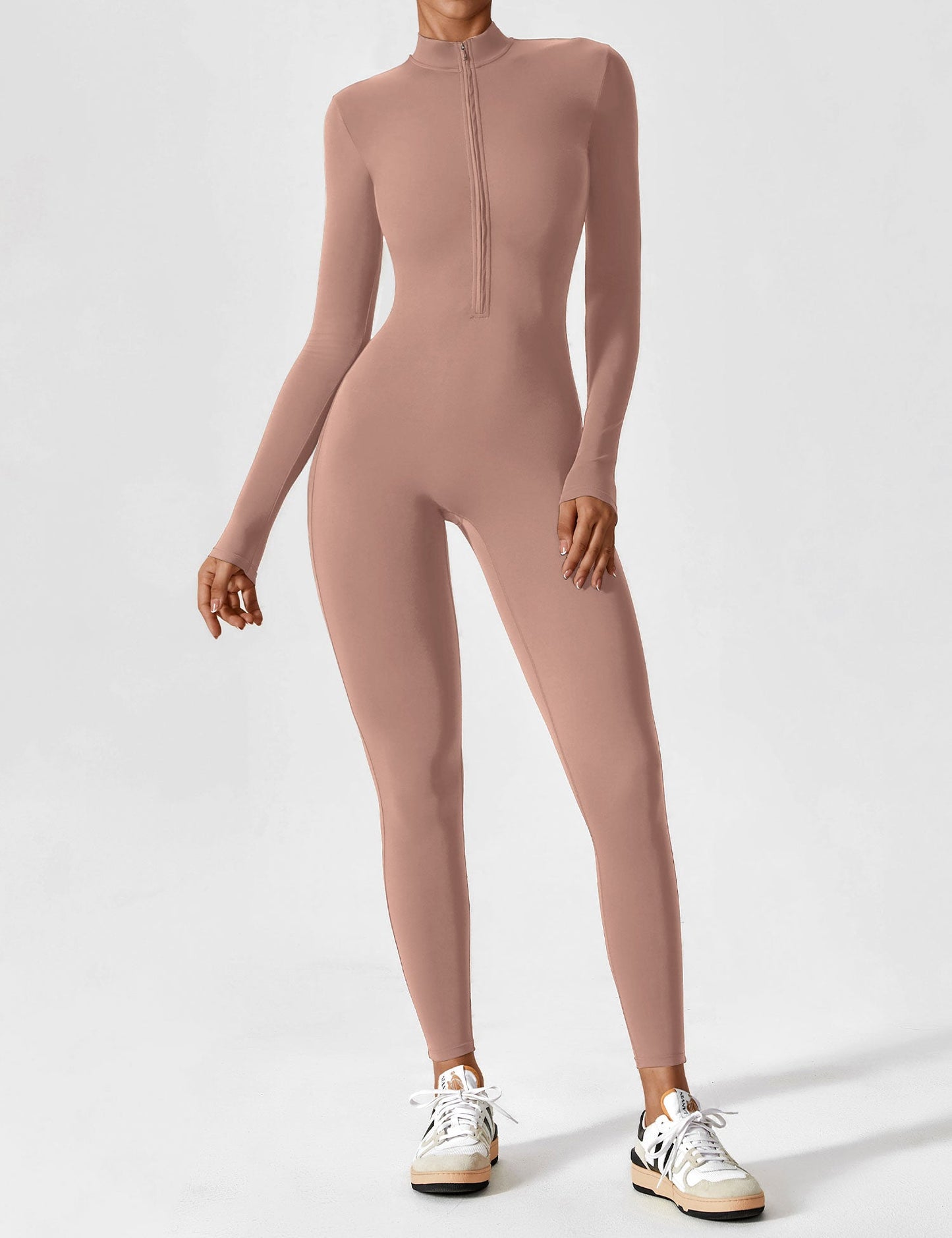 Yeoreo Longsleeve Reißverschluss Jumpsuit