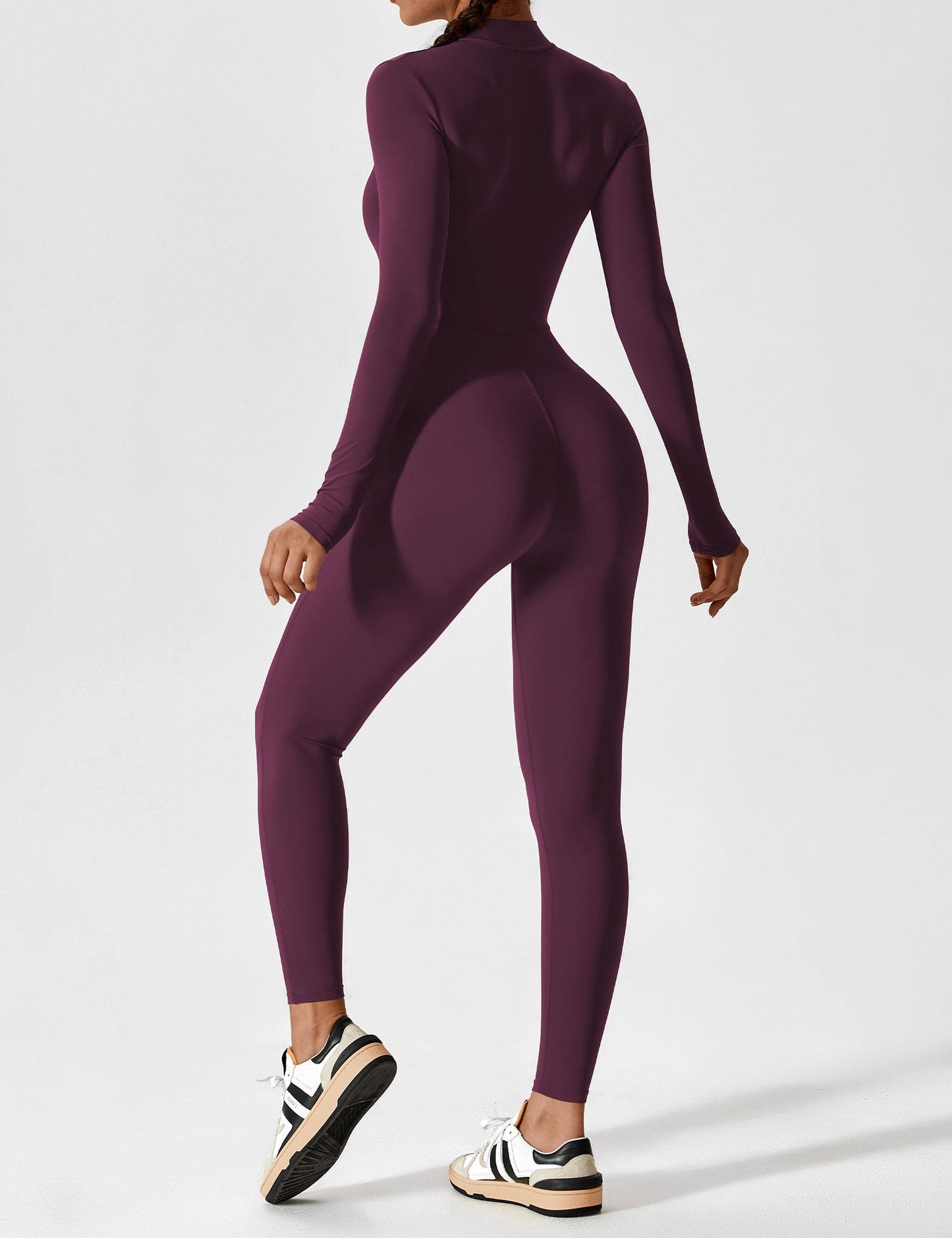 Yeoreo Longsleeve Reißverschluss Jumpsuit