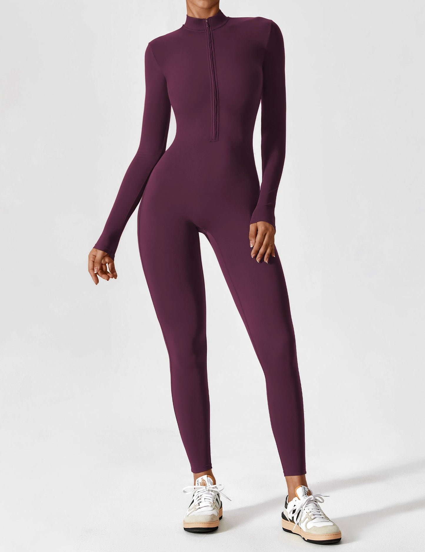 Yeoreo Longsleeve Reißverschluss Jumpsuit