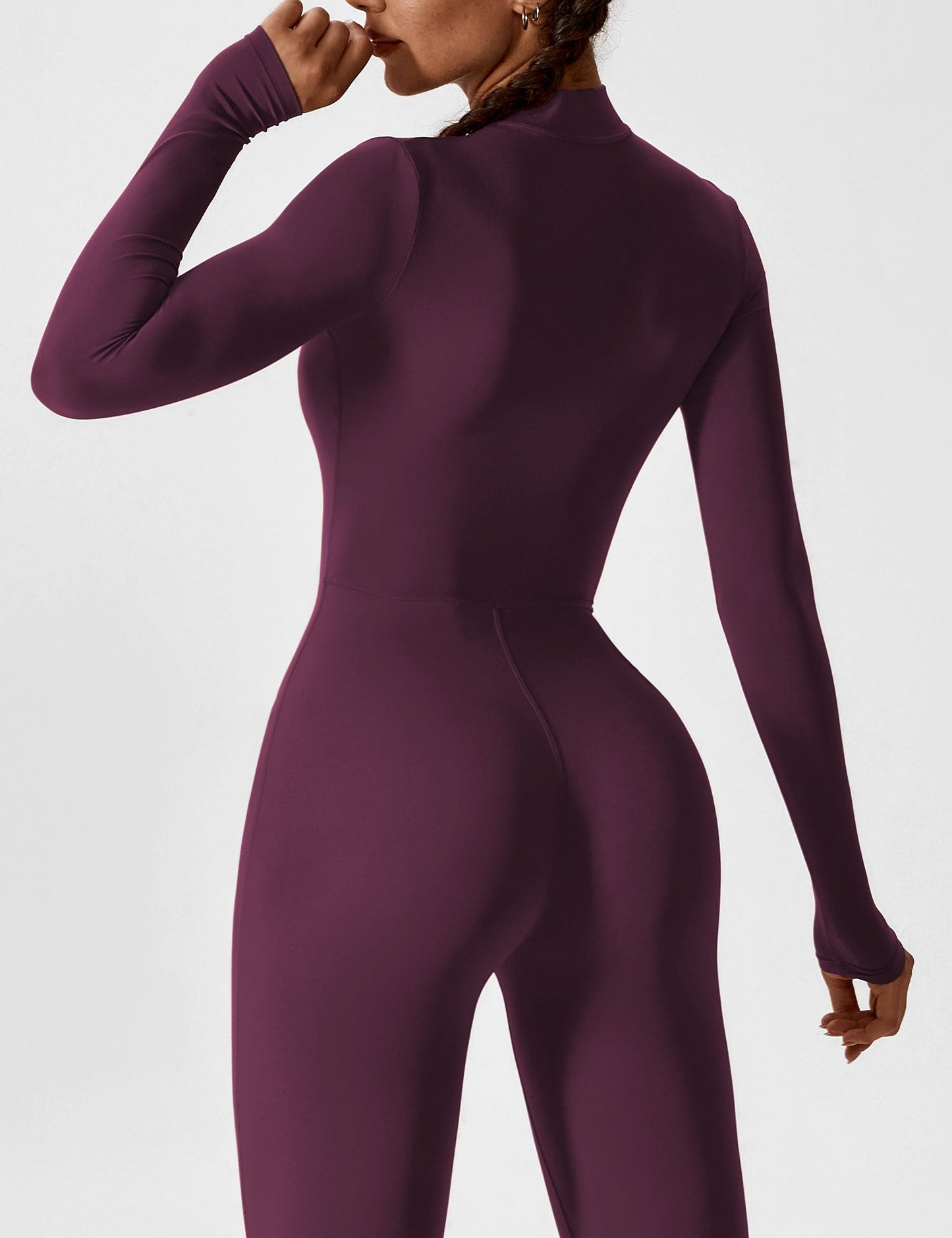 Yeoreo Longsleeve Reißverschluss Jumpsuit