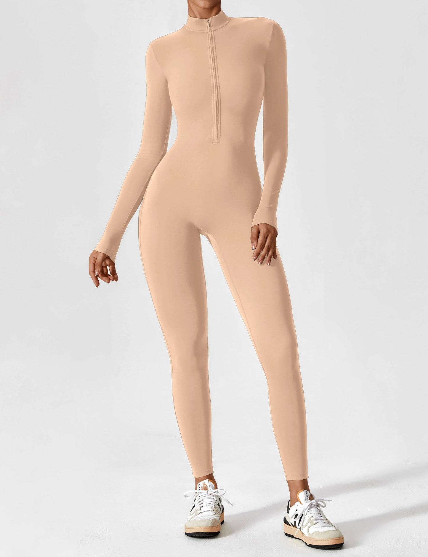 Yeoreo Longsleeve Reißverschluss Jumpsuit