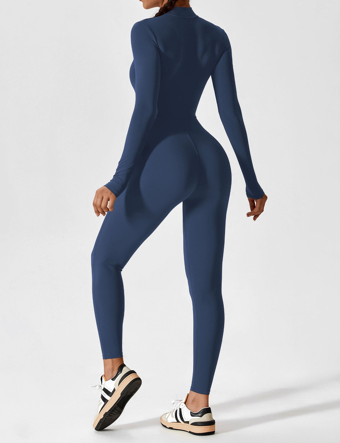 Yeoreo Longsleeve Reißverschluss Jumpsuit