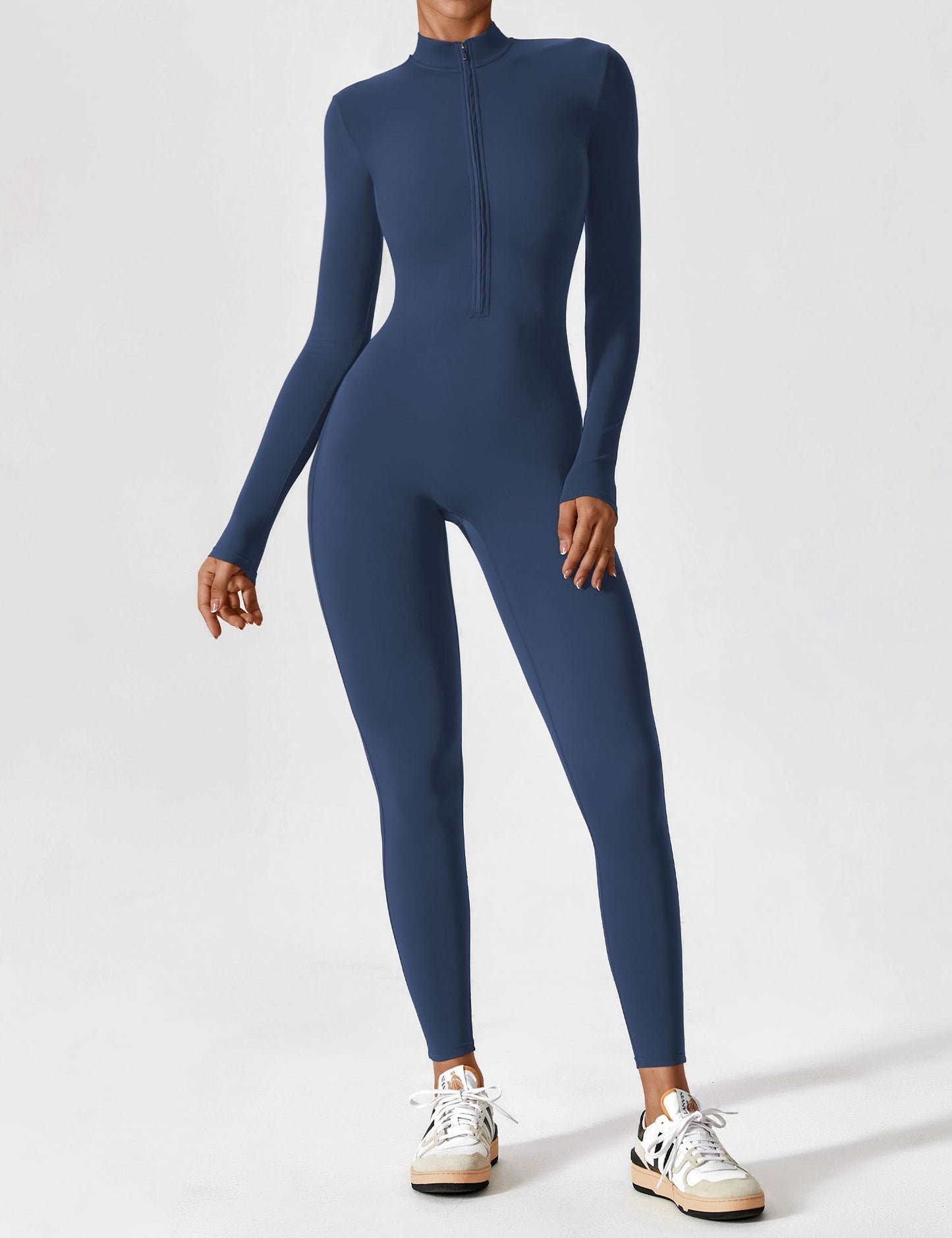 Yeoreo Longsleeve Reißverschluss Jumpsuit