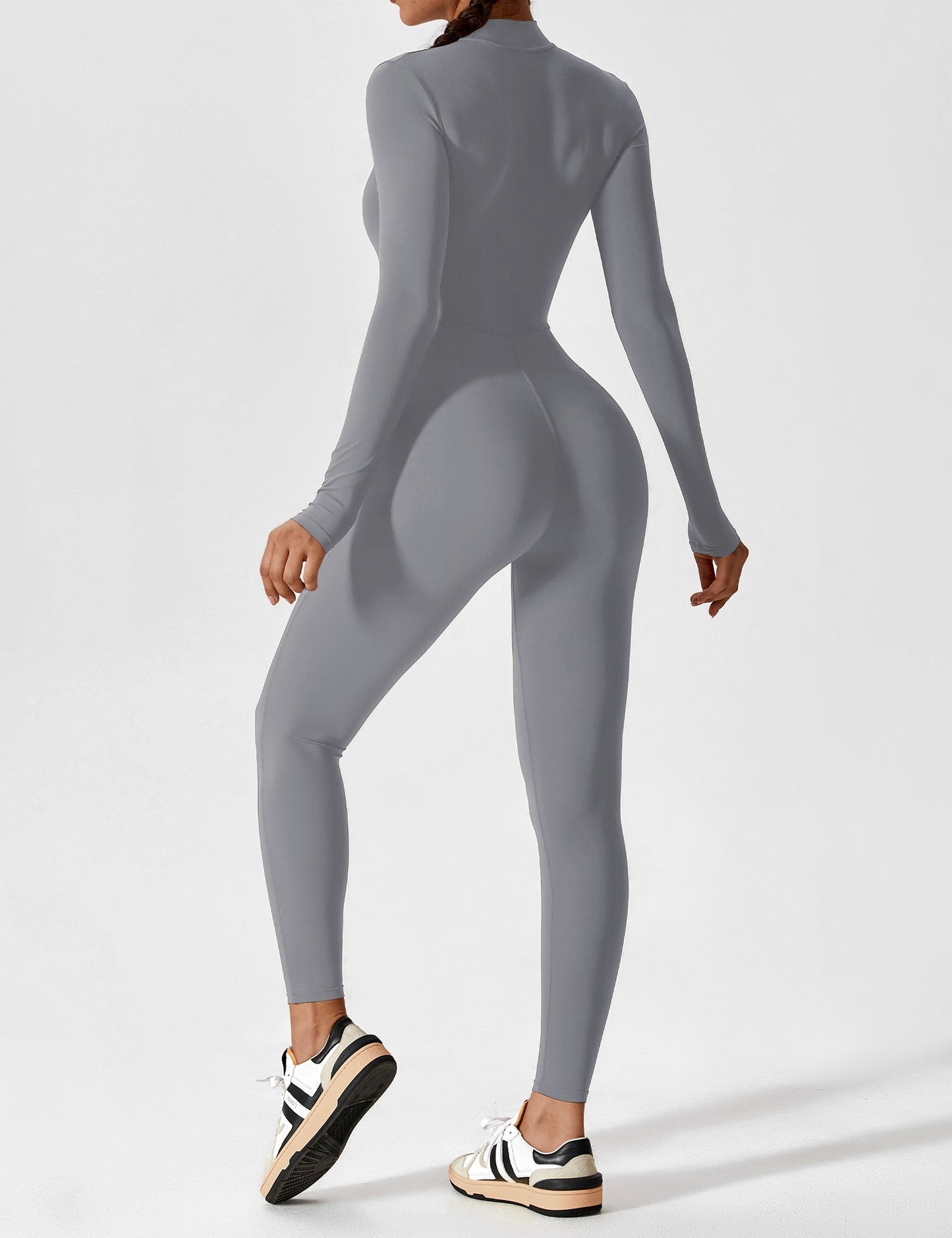 Yeoreo Longsleeve Reißverschluss Jumpsuit
