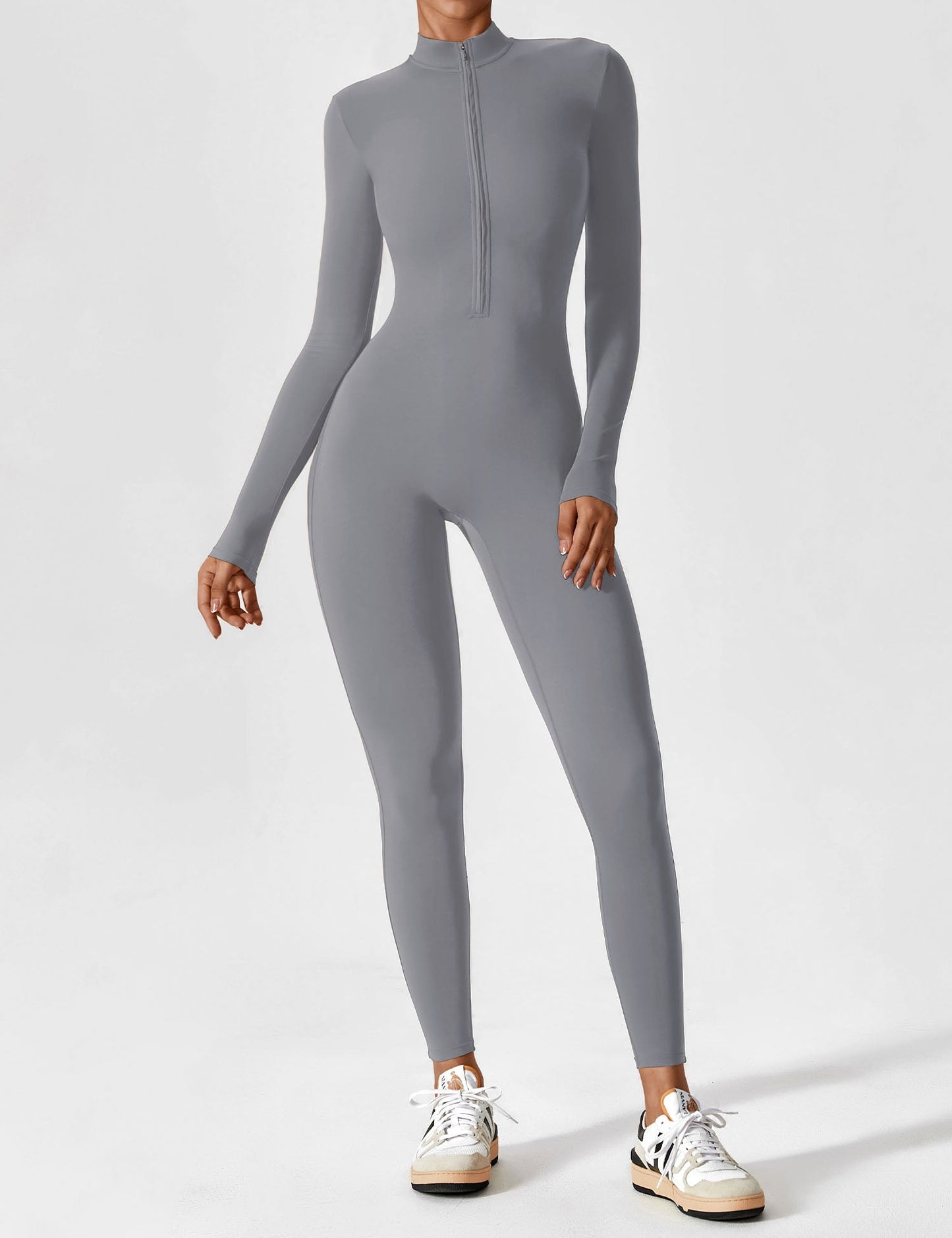 Yeoreo Longsleeve Reißverschluss Jumpsuit