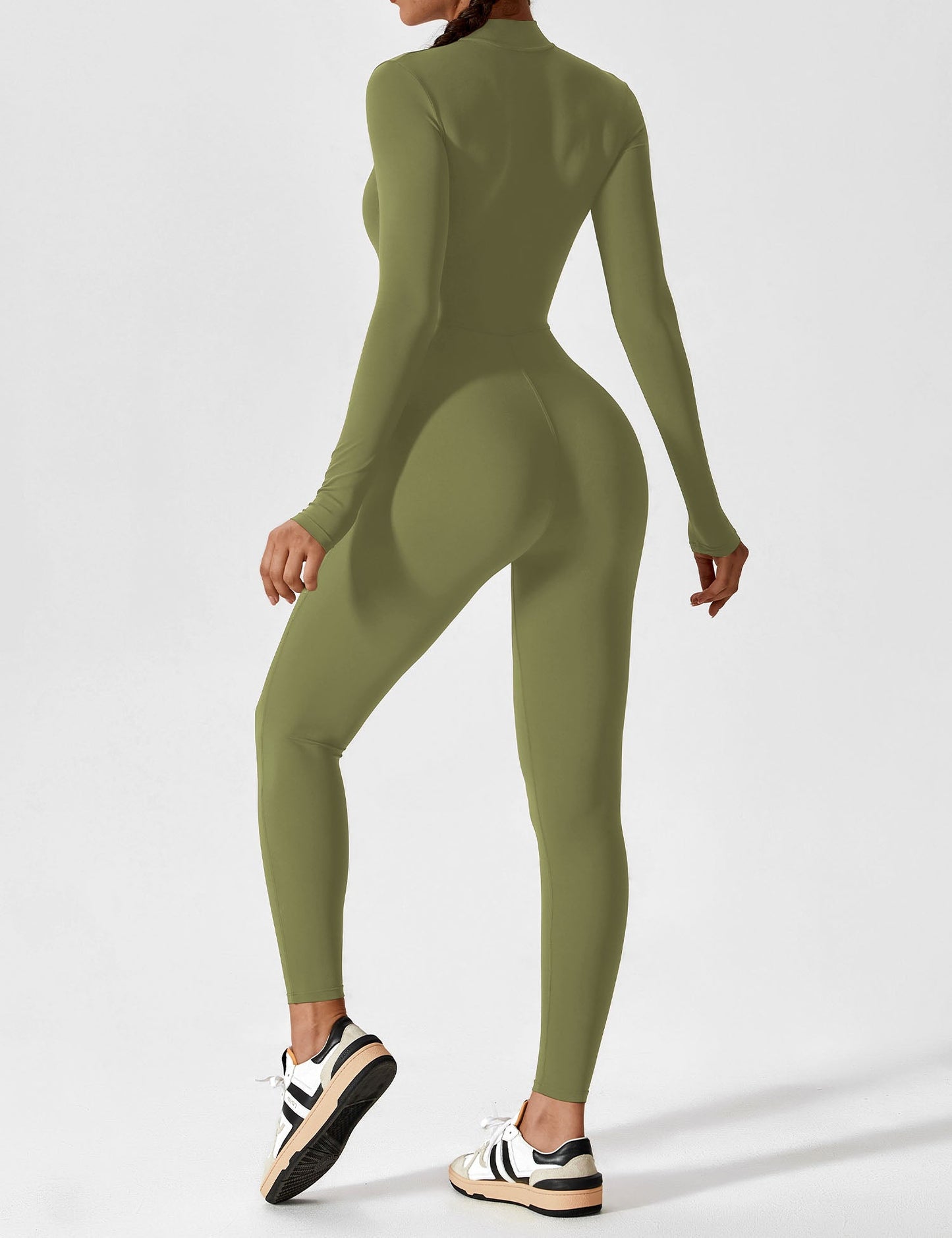 Yeoreo Longsleeve Reißverschluss Jumpsuit