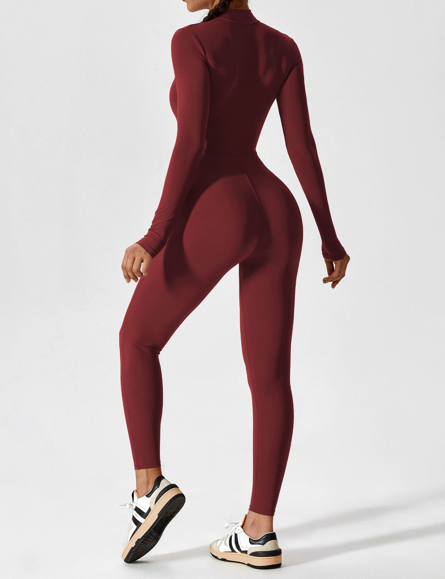 Yeoreo Longsleeve Reißverschluss Jumpsuit