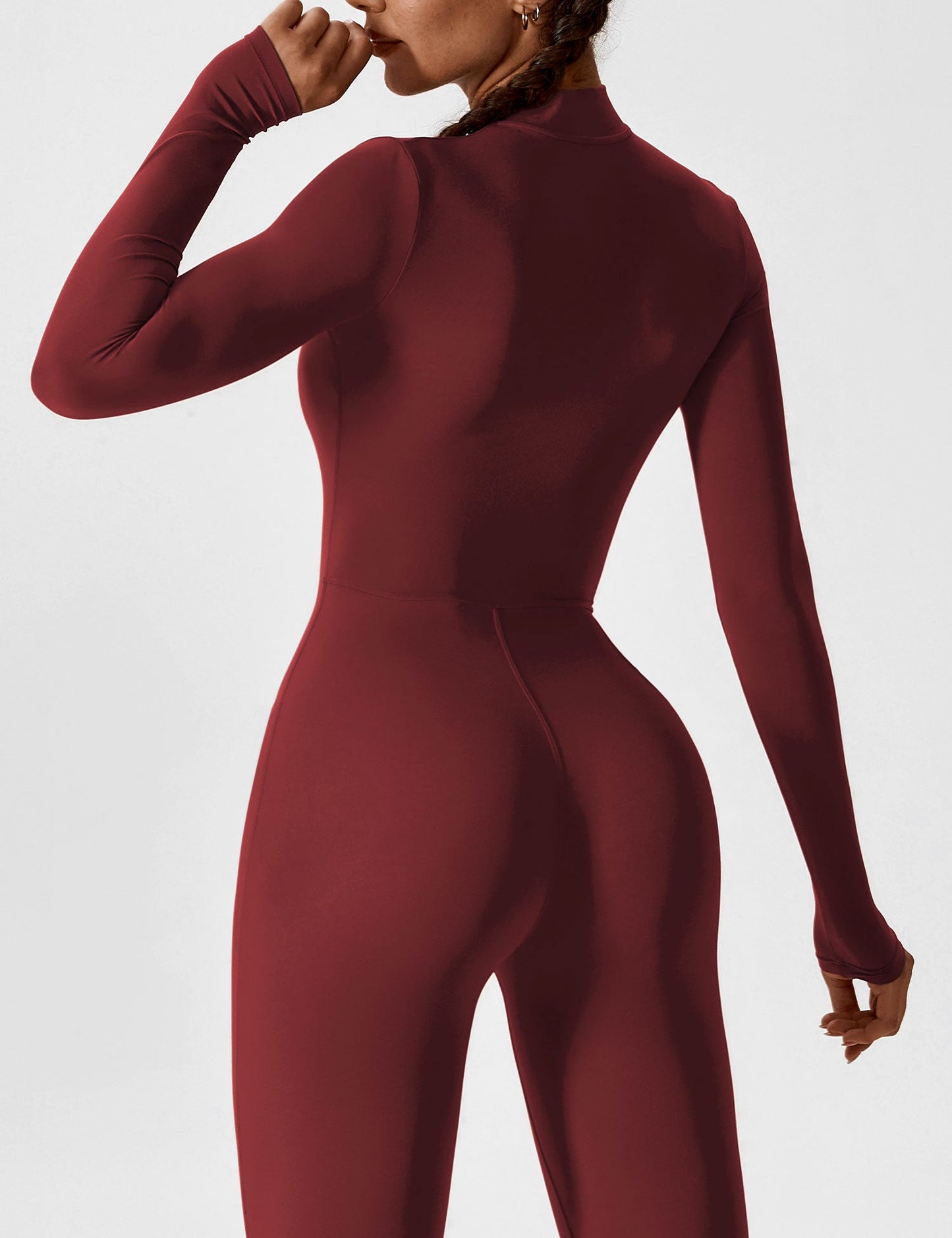 Yeoreo Longsleeve Reißverschluss Jumpsuit